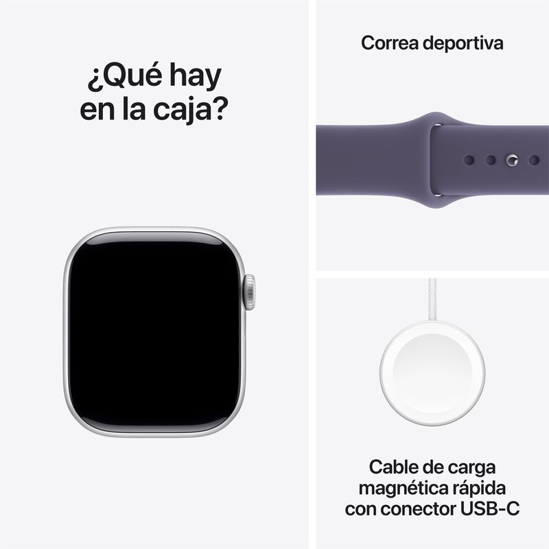 Apple Watch Series 11 GPS 46mm Correa Deportiva - Silver
