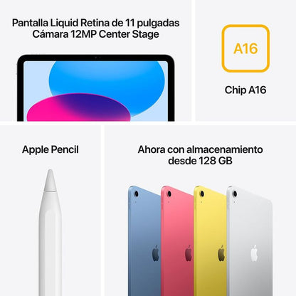 iPad 11 Pulgadas A16 Wi-Fi, 128GB - Amarrillo