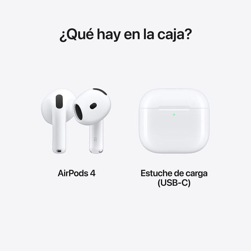 AirPods 4 con estuche de carga USB-C - Sin cancelación de ruido