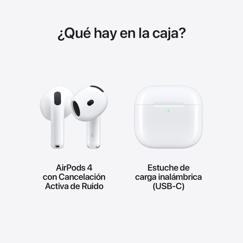 AirPods 4 con estuche de carga USB-C - Con cancelación de ruido