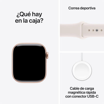 Apple Watch Series 11 GPS 42mm Correa Deportiva - Rose Gold