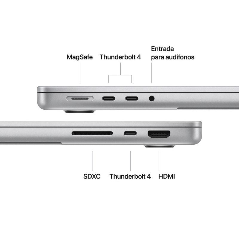 Macbook Pro 14″ M5 16GB RAM + 1TB SSD (Teclado Ingles) - Silver