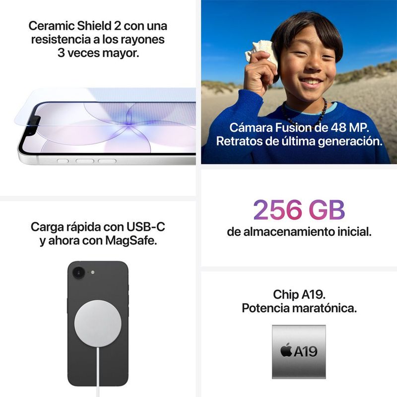 iPhone 17e 256GB eSIM - Blanco (2026)