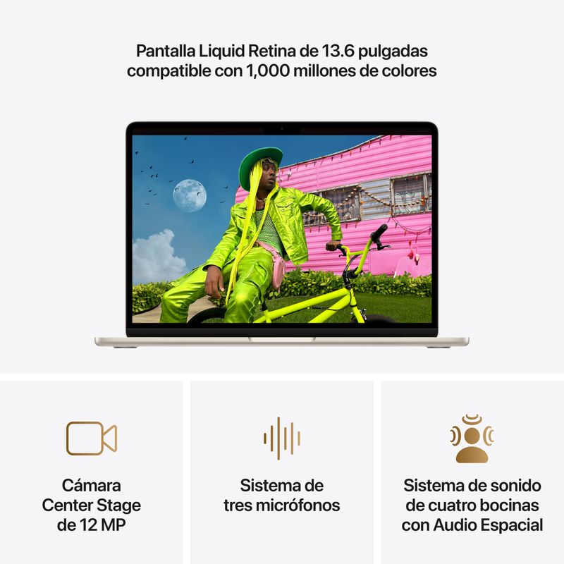 MacBook Air M5 13” 16GB RAM + 512GB (Teclado Ingles) - Starlight (2026)