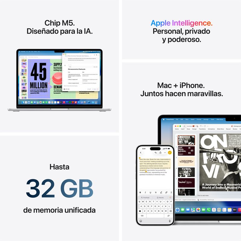 MacBook Air M5 13” 16GB RAM + 512GB (Teclado Ingles) - Sky Blue (2026)