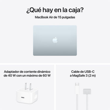 MacBook Air M5 15” 16GB RAM + 512GB (Teclado Ingles) - Sky Blue (2026)