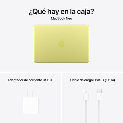 MacBook Neo A18 Pro 13” 8GB RAM + 256GB (Teclado Ingles) - Citrus Yellow (2026)