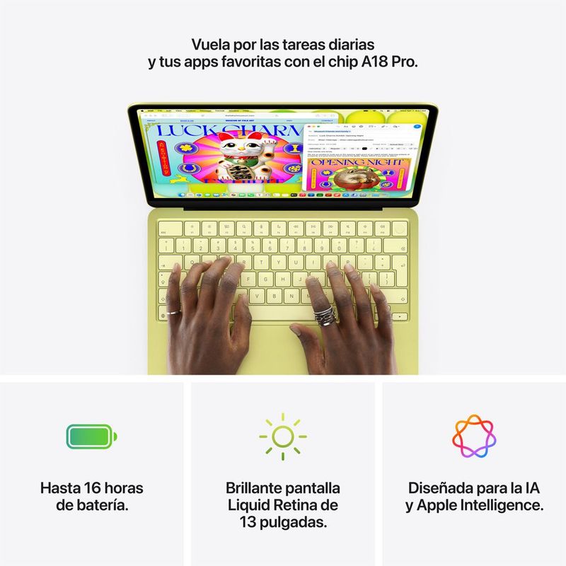 MacBook Neo A18 Pro 13” 8GB RAM + 512GB (Teclado Ingles) - Indigo (2026)
