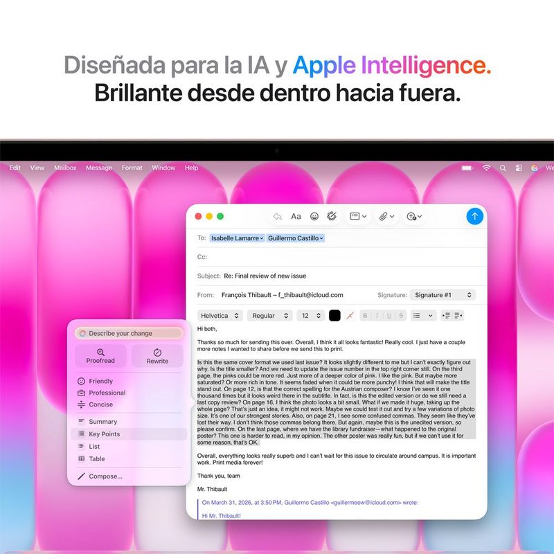 MacBook Neo A18 Pro 13” 8GB RAM + 512GB (Teclado Ingles) - Blush Pink (2026)