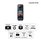 Insta360 X5 con accesorios